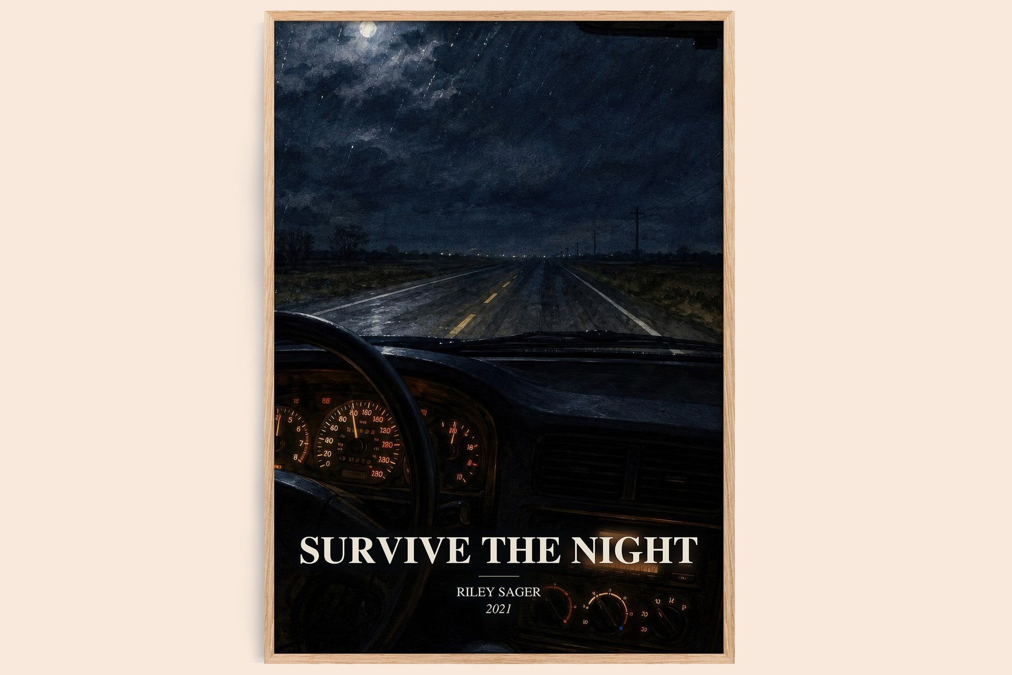 Survive the Night Book Watercolour Illustration by Riley Sager