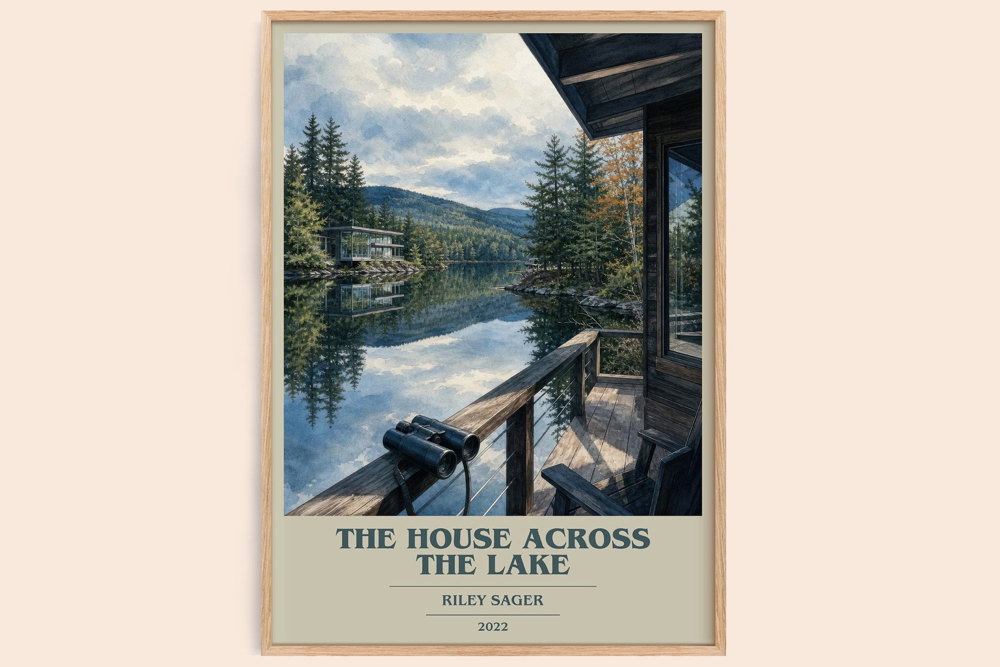 The House Across the Lake Book Cover Poster by Riley Sager