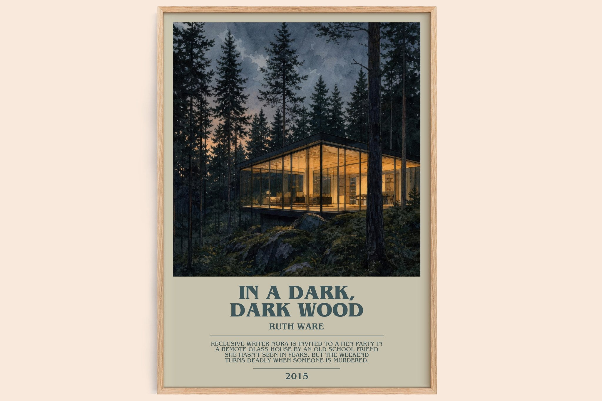 In a Dark, Dark Wood Bookish Wall Art by Ruth Ware