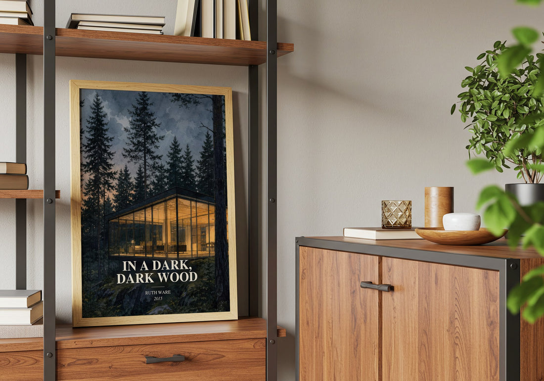 In a Dark, Dark Wood book watercolour illustration paper finish options – matte satin gloss