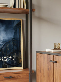 The Woman in Cabin 10 book watercolour illustration paper finish options – matte satin gloss