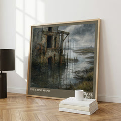 The Lying Game literary print framed by window – literary home decor