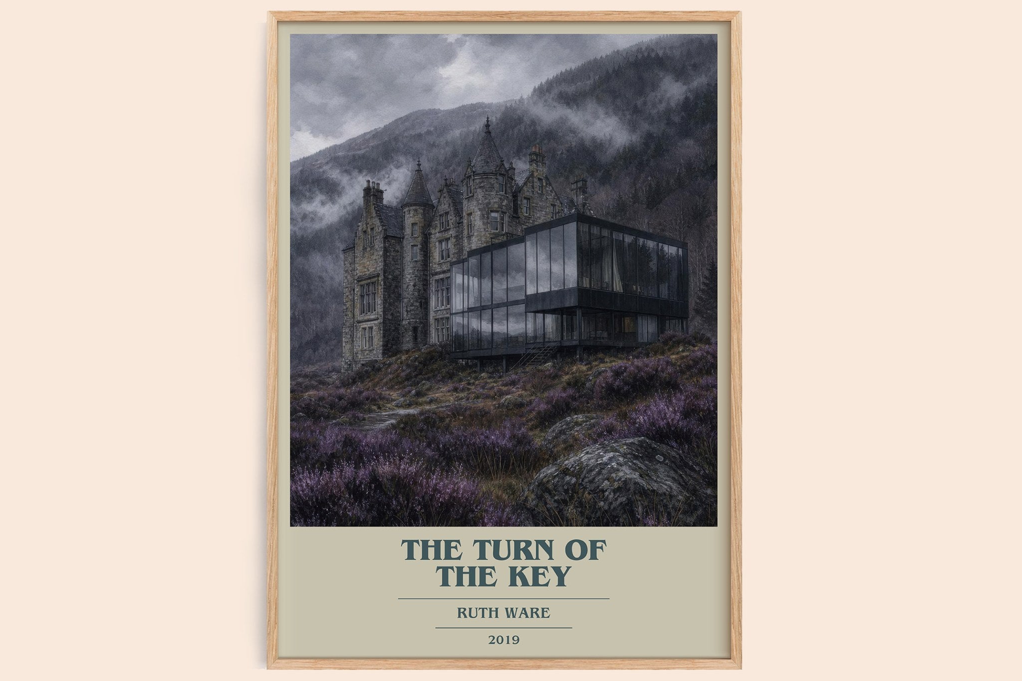 The Turn of the Key Book Cover Poster by Ruth Ware