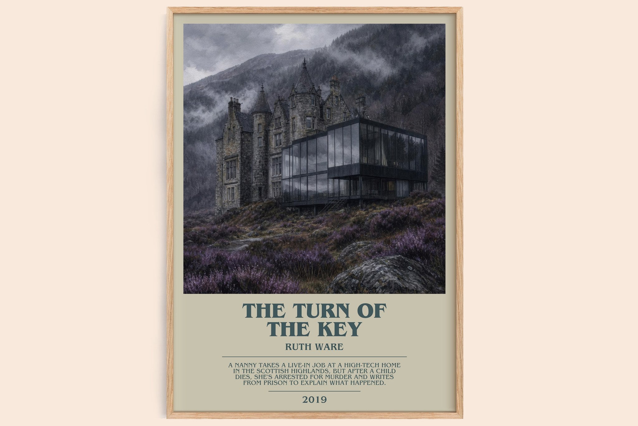 The Turn of the Key Bookish Wall Art by Ruth Ware