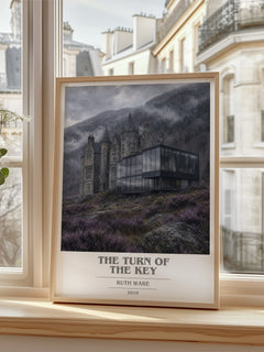 The Turn of the Key book cover poster colour and style options – Ruth Ware book art
