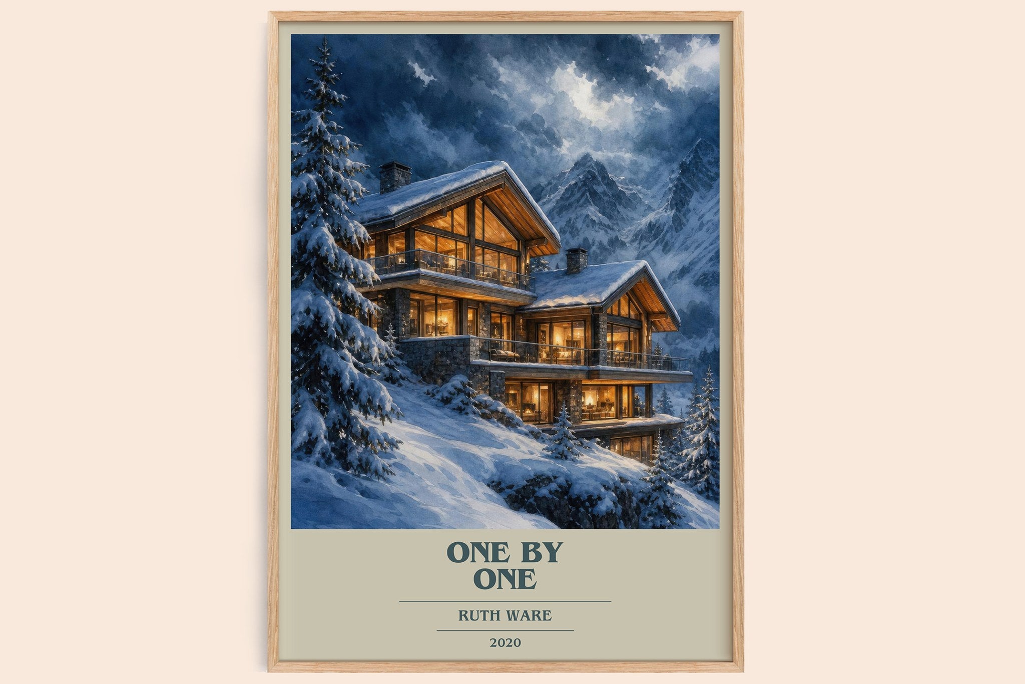 One by One Book Cover Poster by Ruth Ware