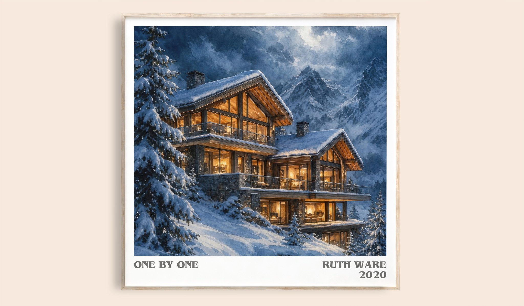 One by One Literary Art Print by Ruth Ware
