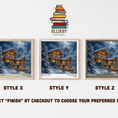 One by One literary print in frame leaning in hallway – thriller wall art