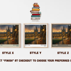 The It Girl literary print in frame leaning in hallway – thriller wall art