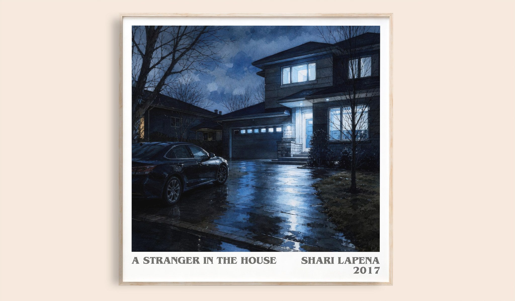 A Stranger in the House Literary Art Print by Shari Lapena