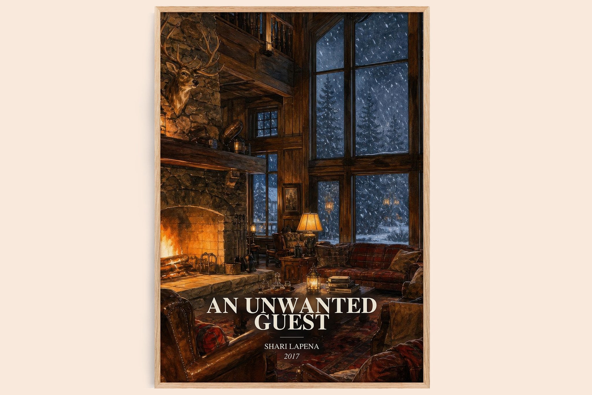 An Unwanted Guest Book Watercolour Illustration by Shari Lapena