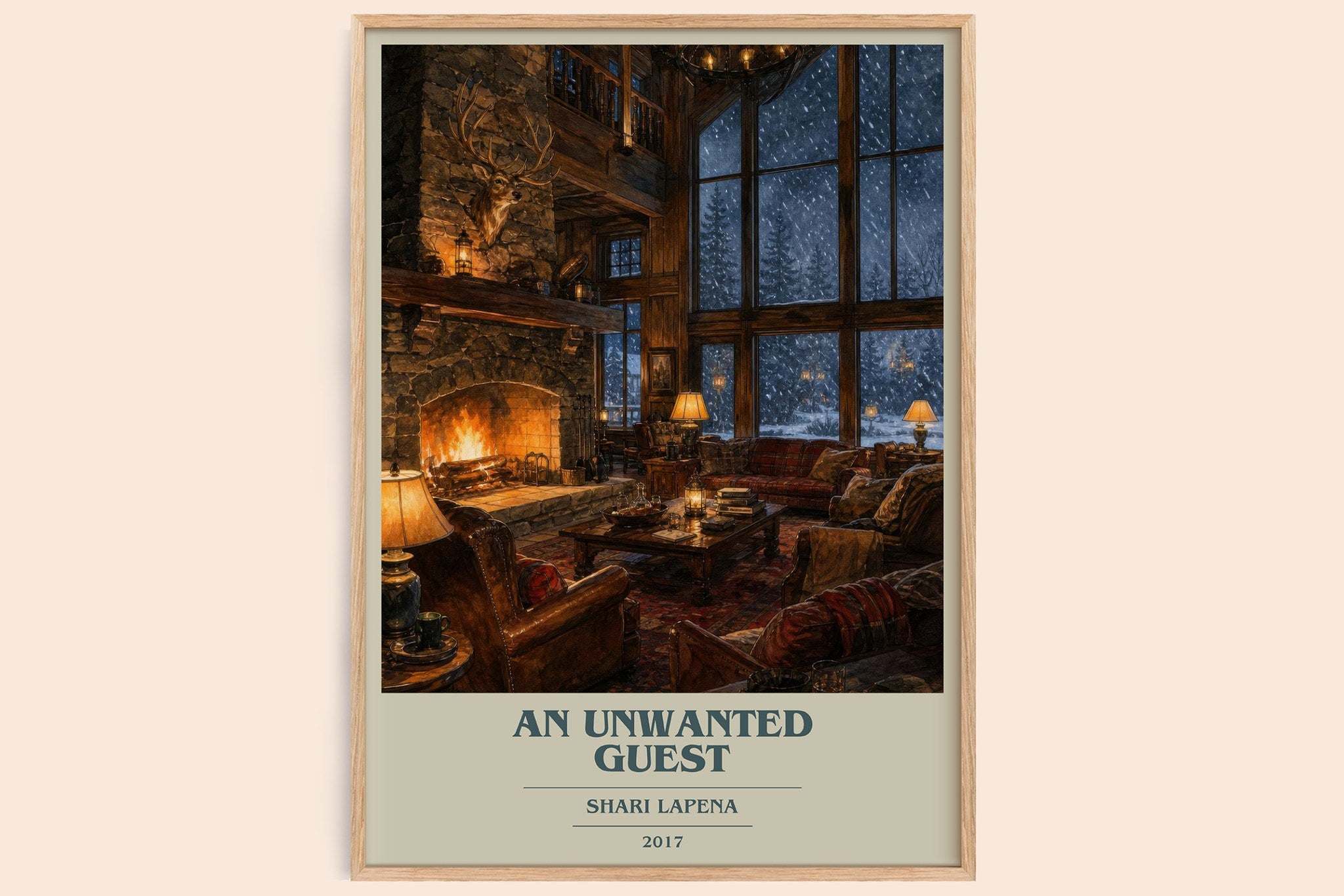 An Unwanted Guest Book Cover Poster by Shari Lapena