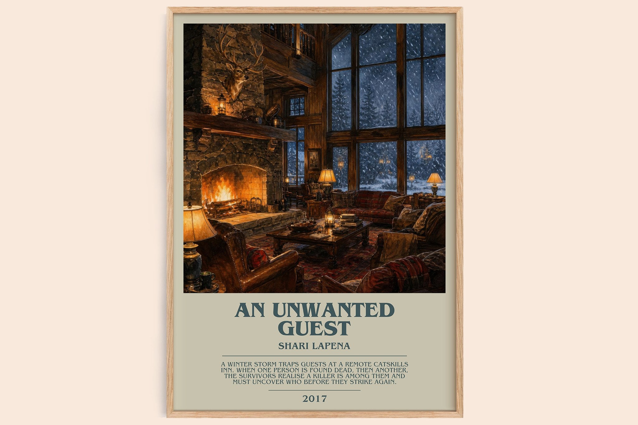 An Unwanted Guest Bookish Wall Art by Shari Lapena