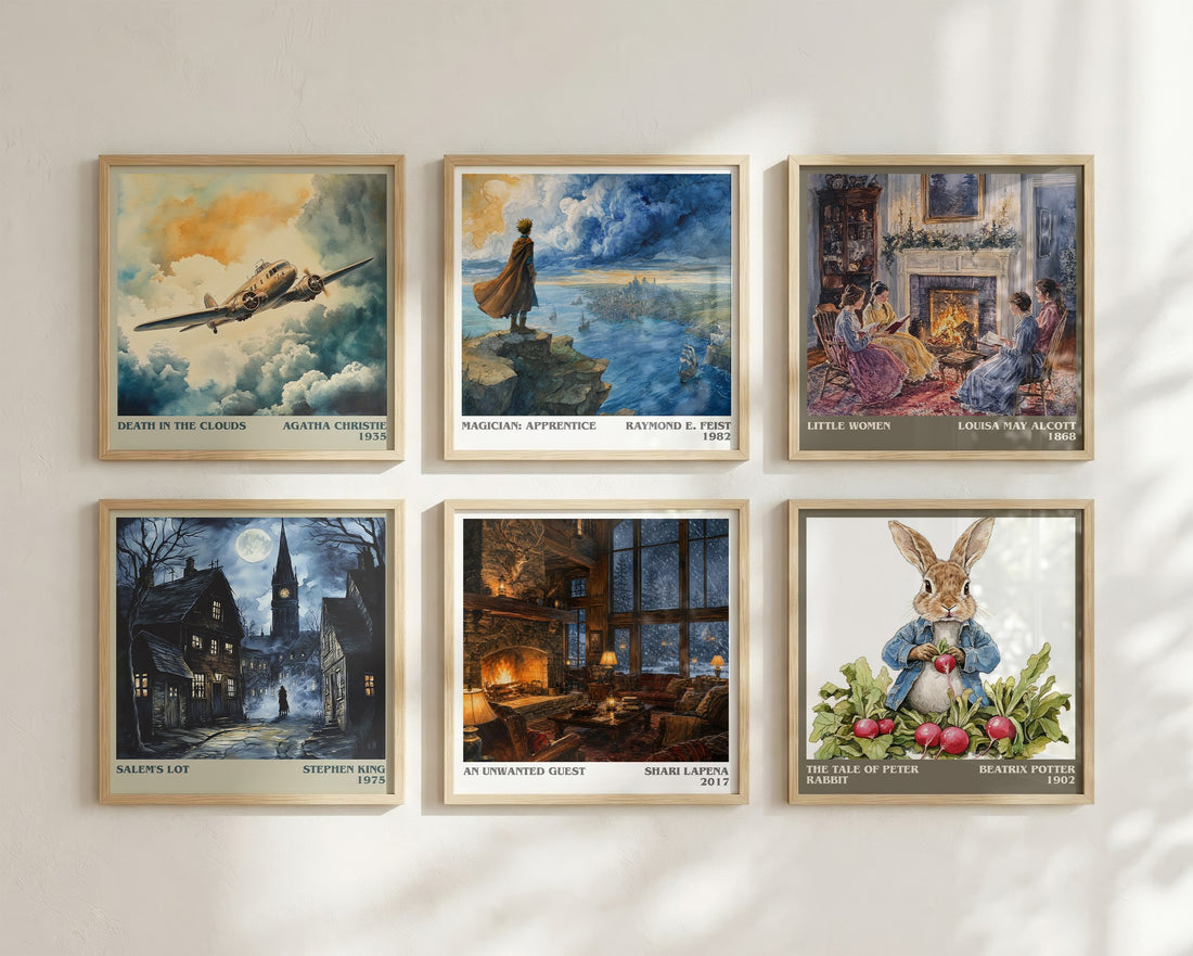 An Unwanted Guest literary art print colour and style options – Shari Lapena book art