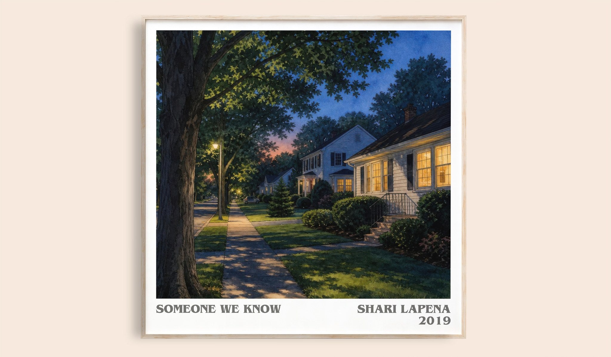Someone We Know Literary Art Print by Shari Lapena