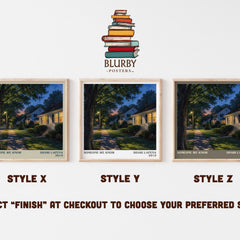 Someone We Know literary print in frame leaning in hallway – thriller wall art