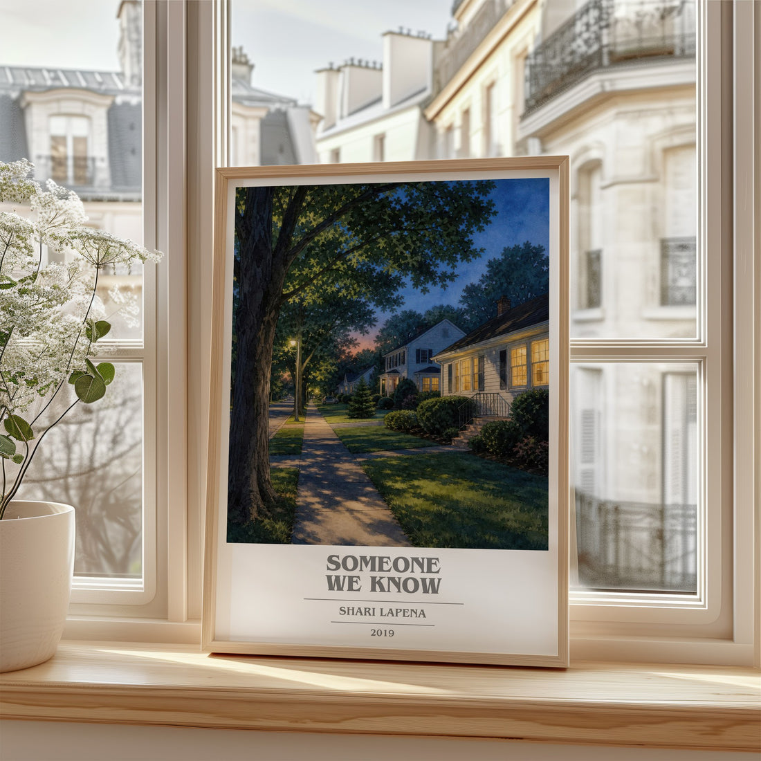 Someone We Know book cover poster colour and style options – Shari Lapena book art