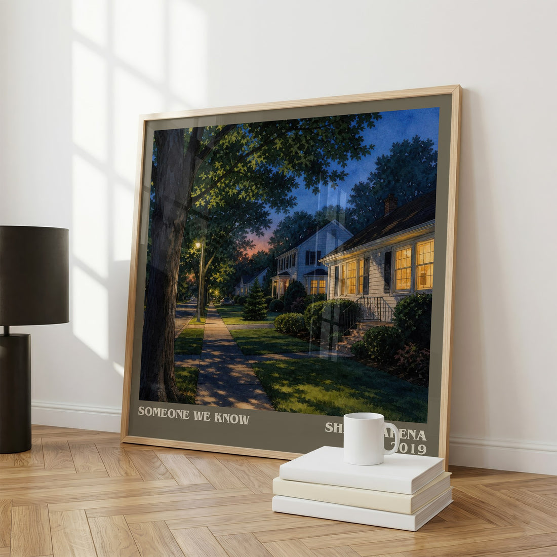 Someone We Know literary print framed by window – literary home decor