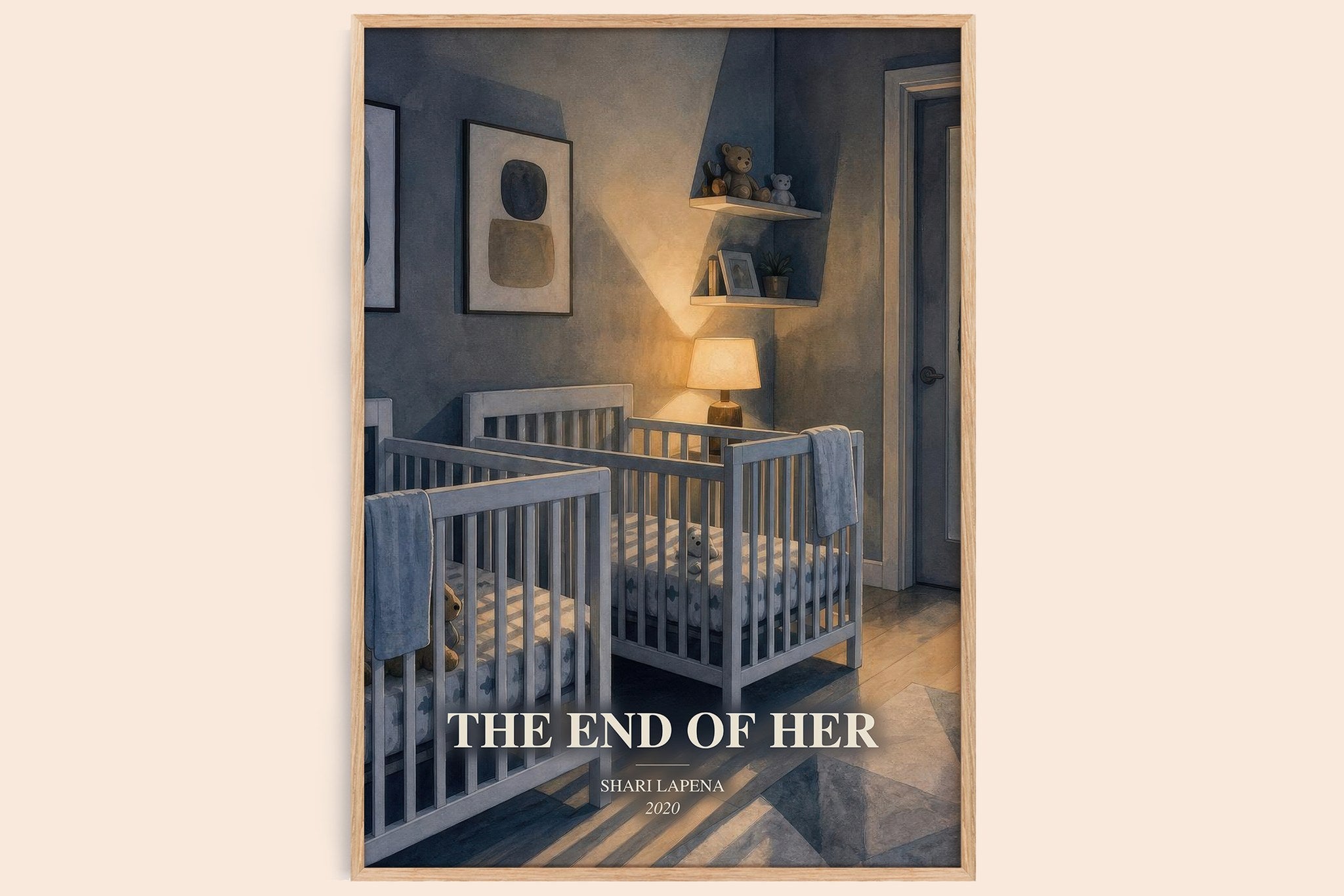The End of Her Book Watercolour Illustration by Shari Lapena