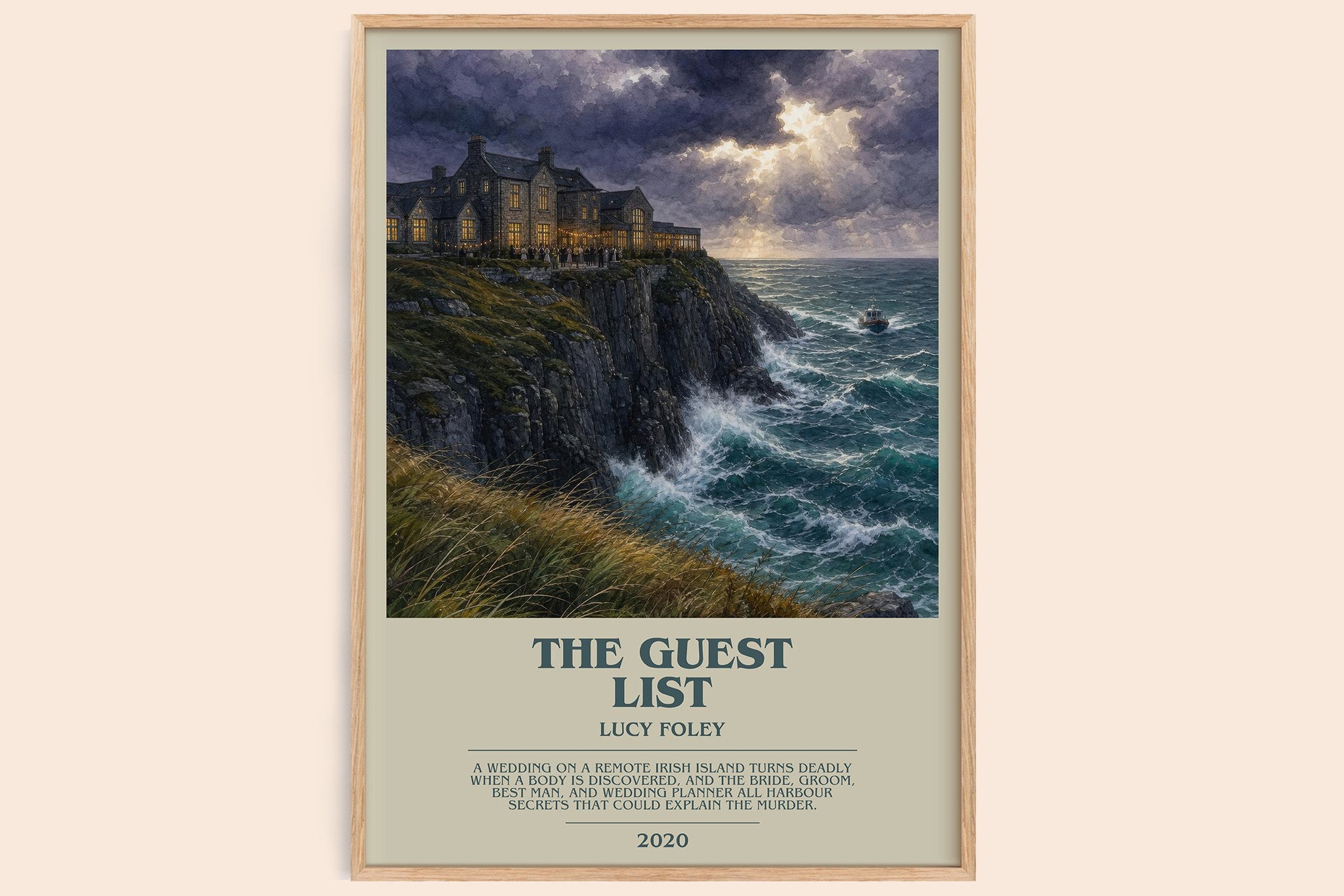 The Guest List Bookish Wall Art by Lucy Foley