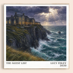 The Guest List literary book poster by Lucy Foley – framed literary art print