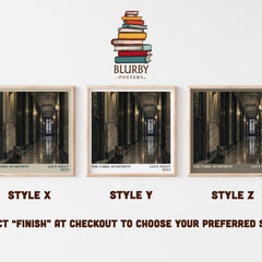 The Paris Apartment literary print in frame leaning in hallway – thriller wall art