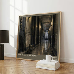 The Paris Apartment literary print framed by window – literary home decor