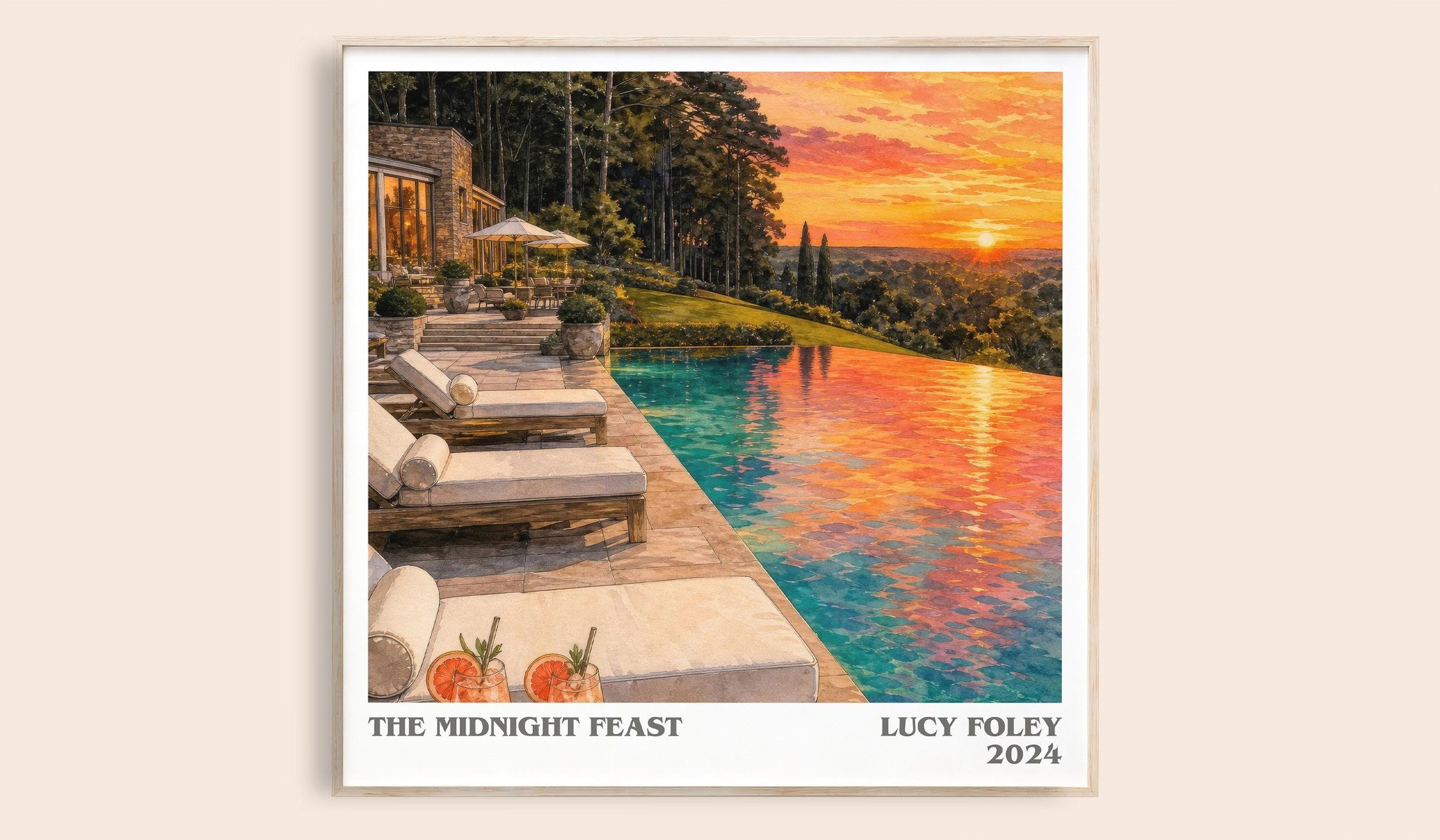 The Midnight Feast Literary Art Print by Lucy Foley
