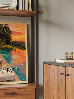 The Midnight Feast book watercolour illustration paper finish options – matte satin gloss