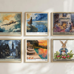 The Midnight Feast literary art print colour and style options – Lucy Foley book art