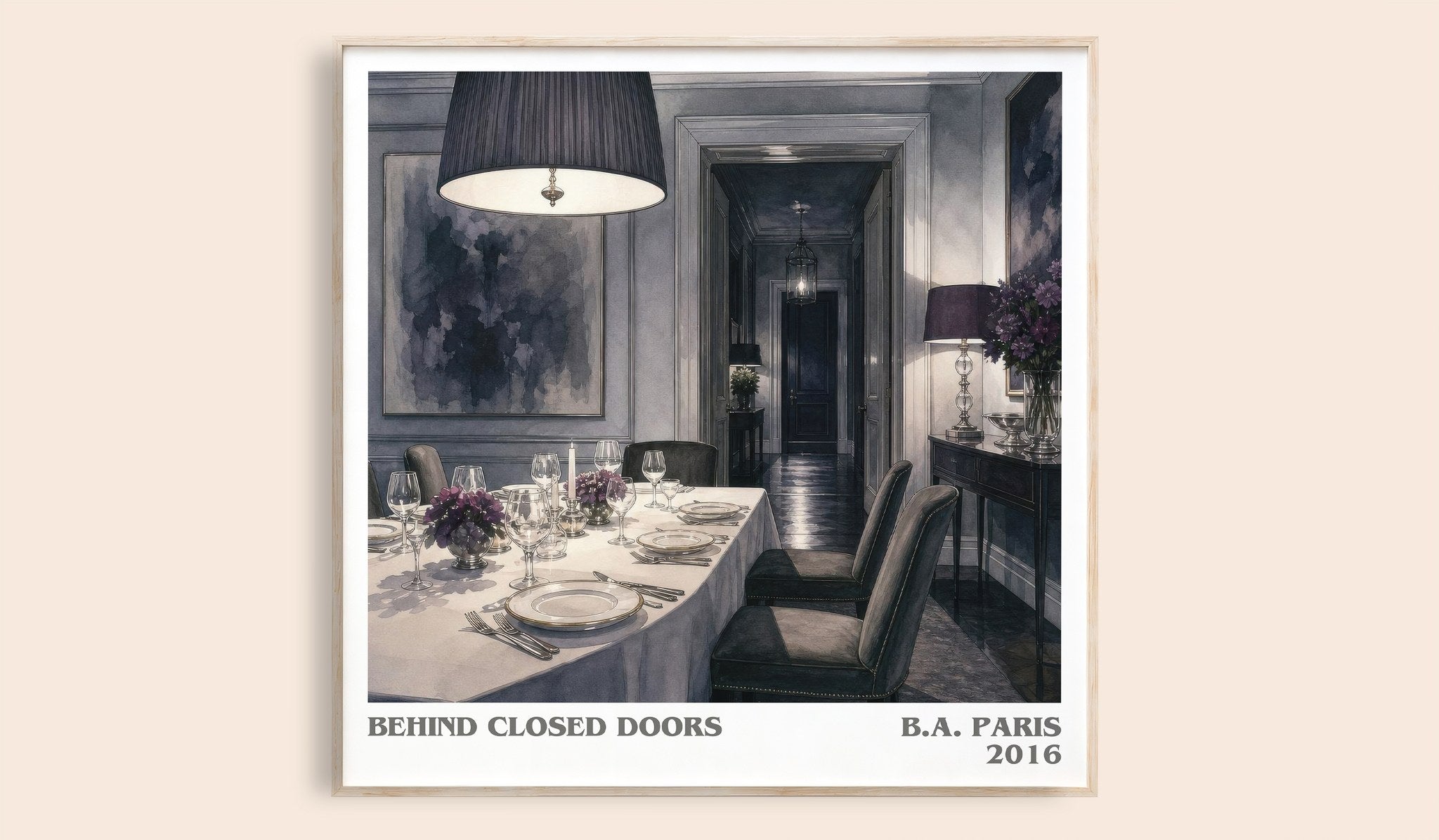 Behind Closed Doors Literary Art Print by B.A. Paris