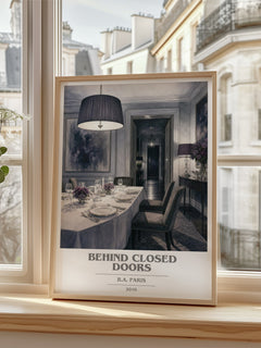 Behind Closed Doors book cover poster colour and style options – B.A. Paris book art