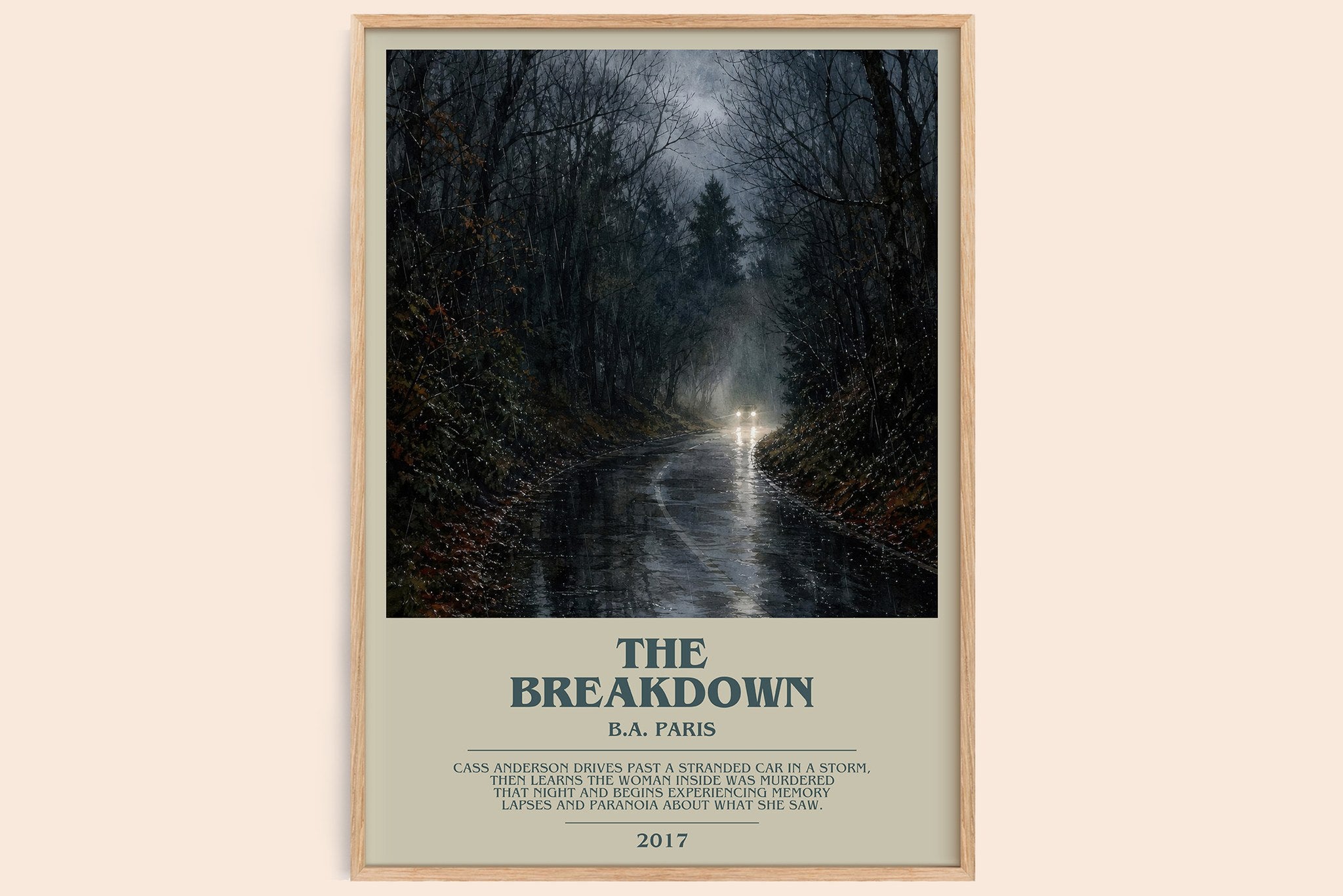 The Breakdown Bookish Wall Art by B.A. Paris