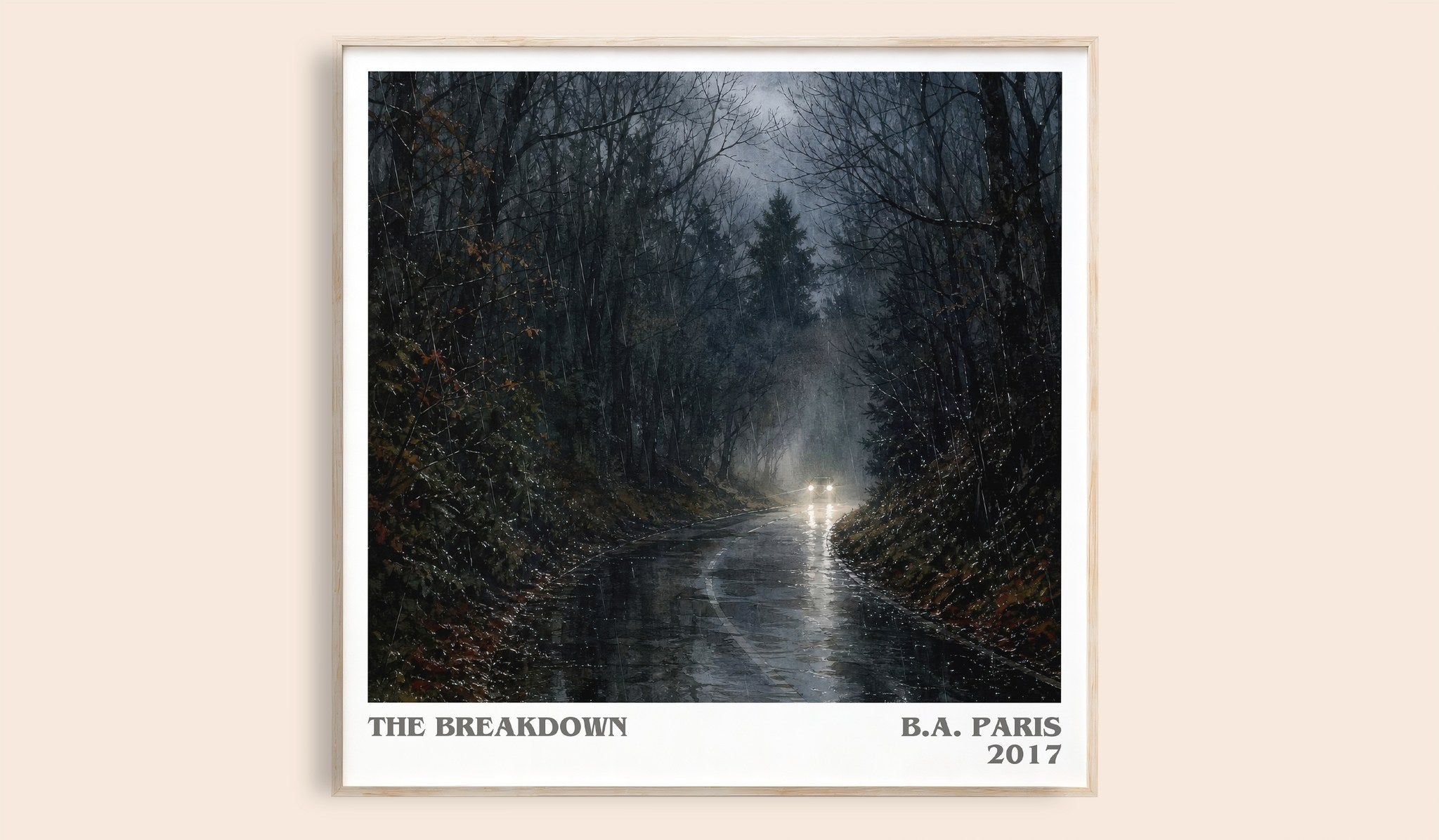 The Breakdown Literary Art Print by B.A. Paris