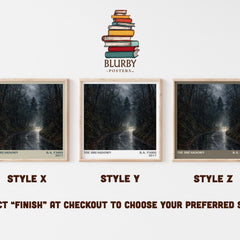 The Breakdown literary print in frame leaning in hallway – thriller wall art