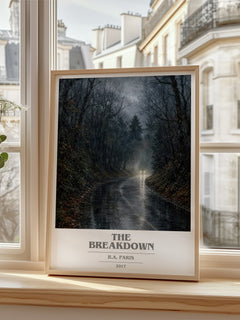 The Breakdown book cover poster colour and style options – B.A. Paris book art