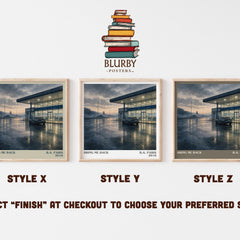 Bring Me Back literary print in frame leaning in hallway – thriller wall art