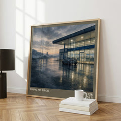 Bring Me Back literary print framed by window – literary home decor