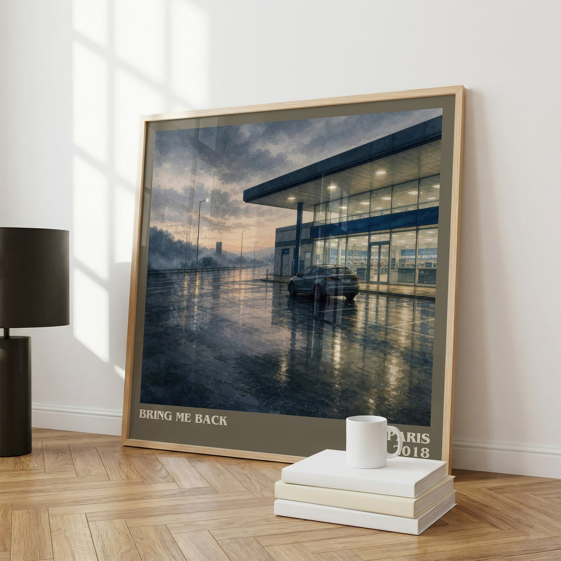 Bring Me Back literary print framed by window – literary home decor