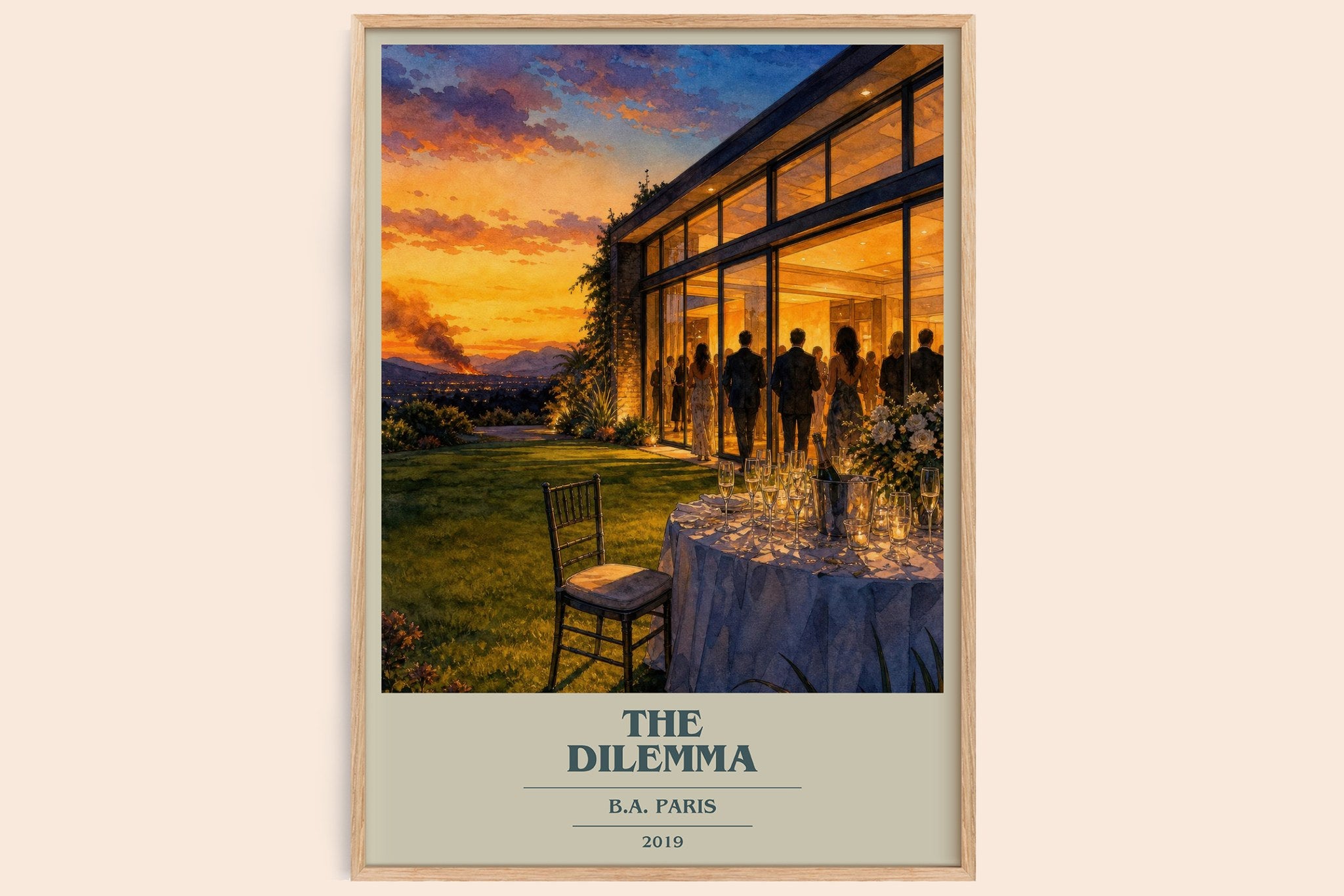 The Dilemma Book Cover Poster by B.A. Paris