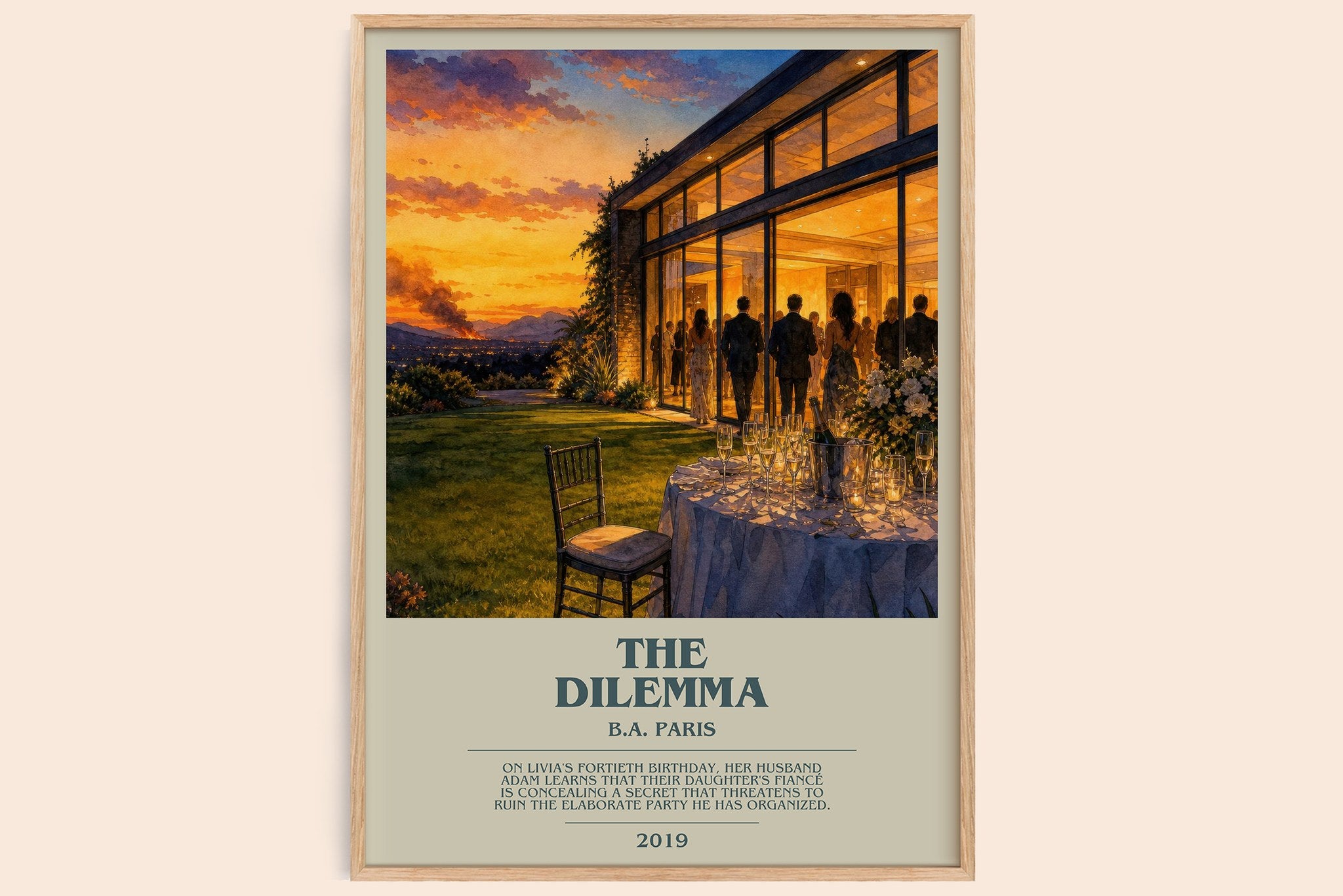 The Dilemma Bookish Wall Art by B.A. Paris