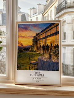 The Dilemma book cover poster colour and style options – B.A. Paris book art