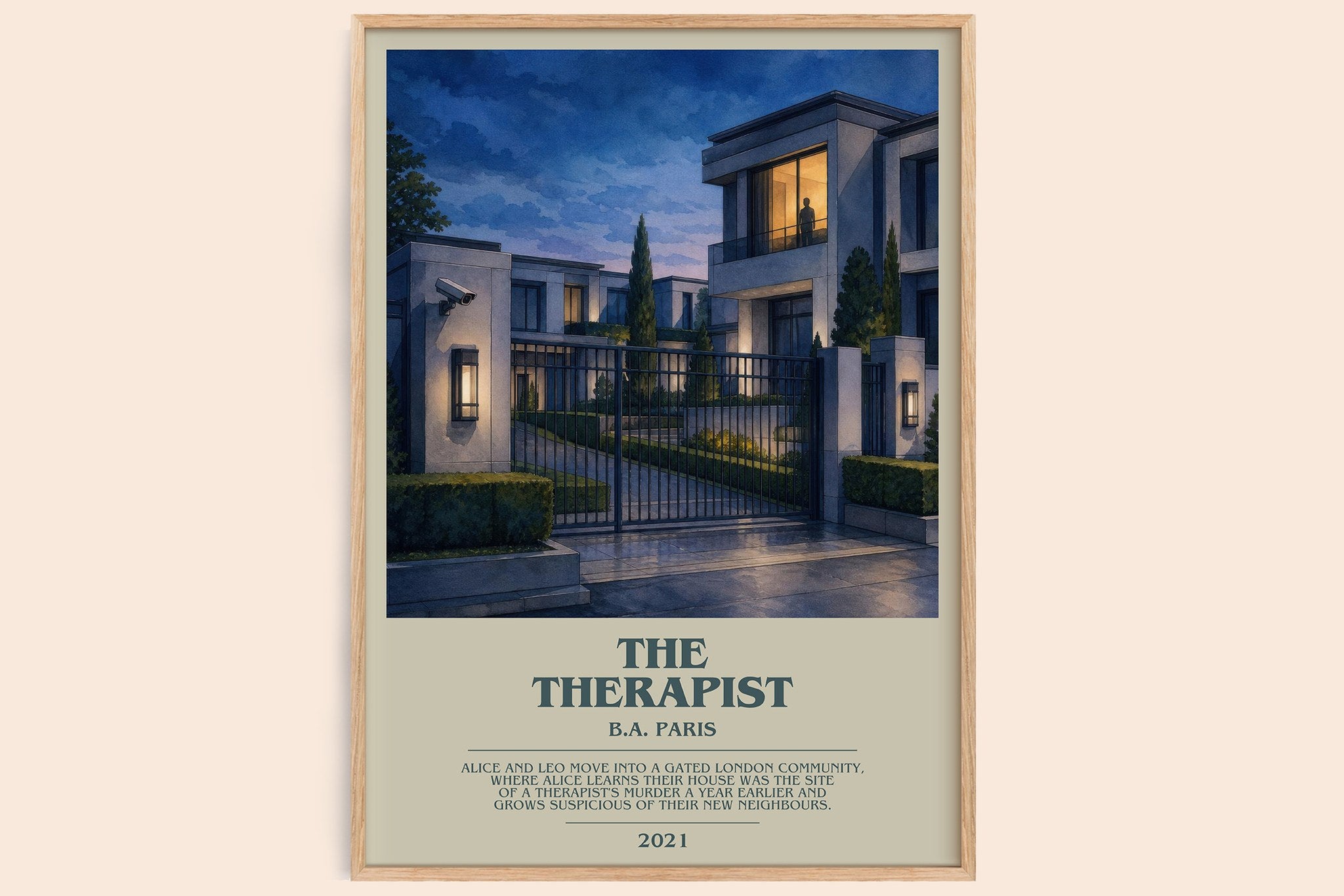 The Therapist Bookish Wall Art by B.A. Paris
