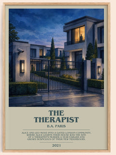 The Therapist Bookish Wall Art by B.A. Paris – image 1
