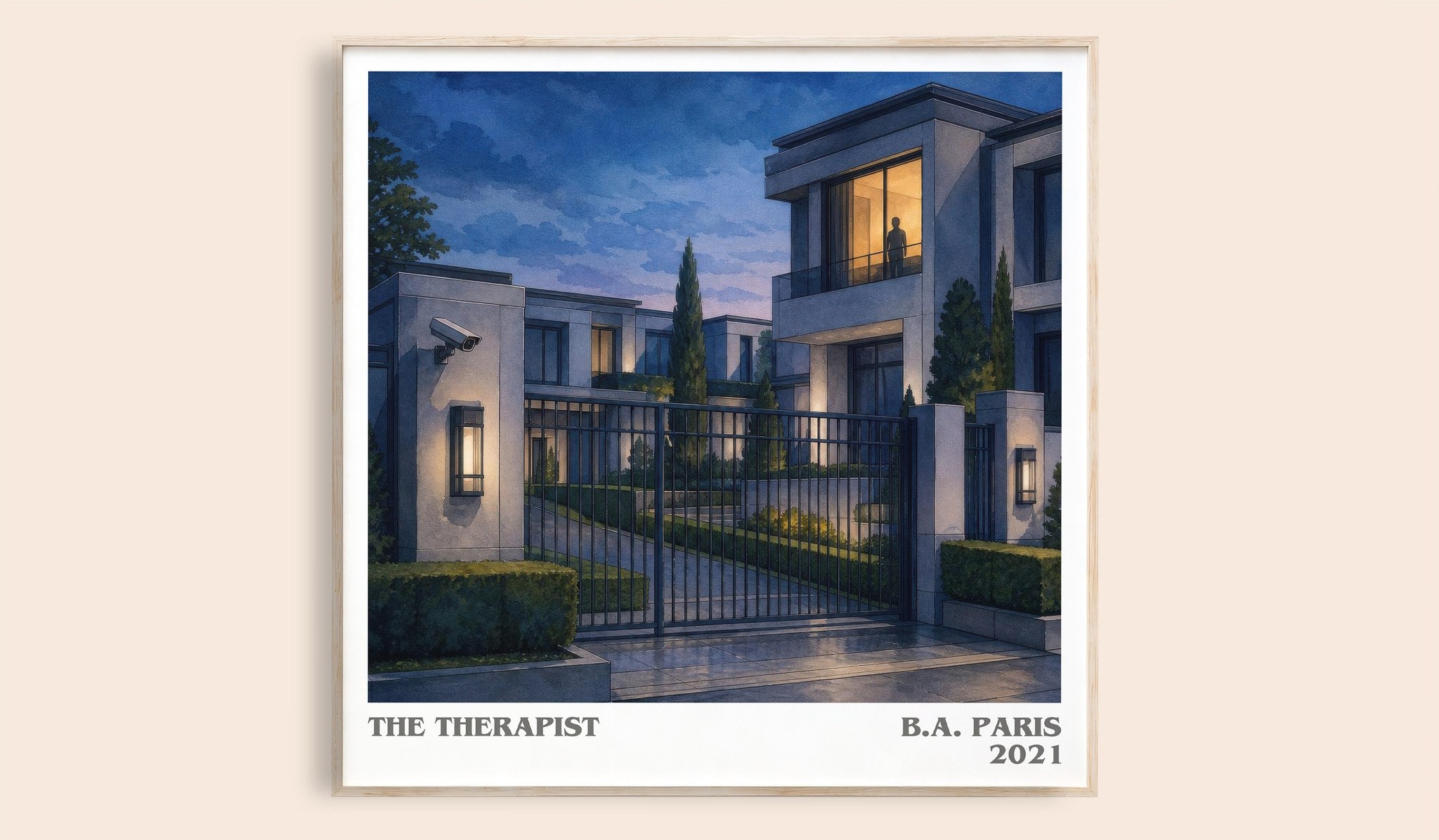 The Therapist Literary Art Print by B.A. Paris