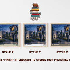 The Therapist literary print in frame leaning in hallway – thriller wall art
