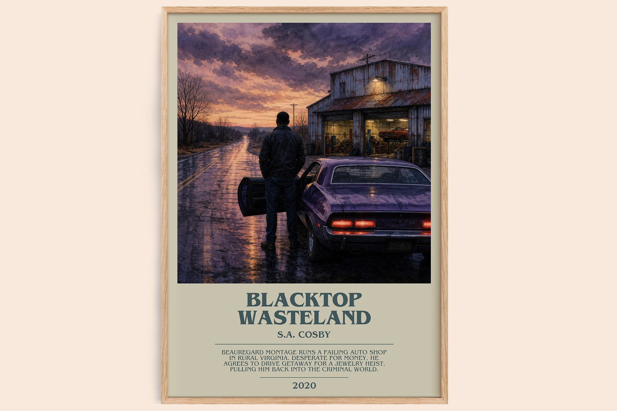 Blacktop Wasteland Bookish Wall Art by S.A. Cosby