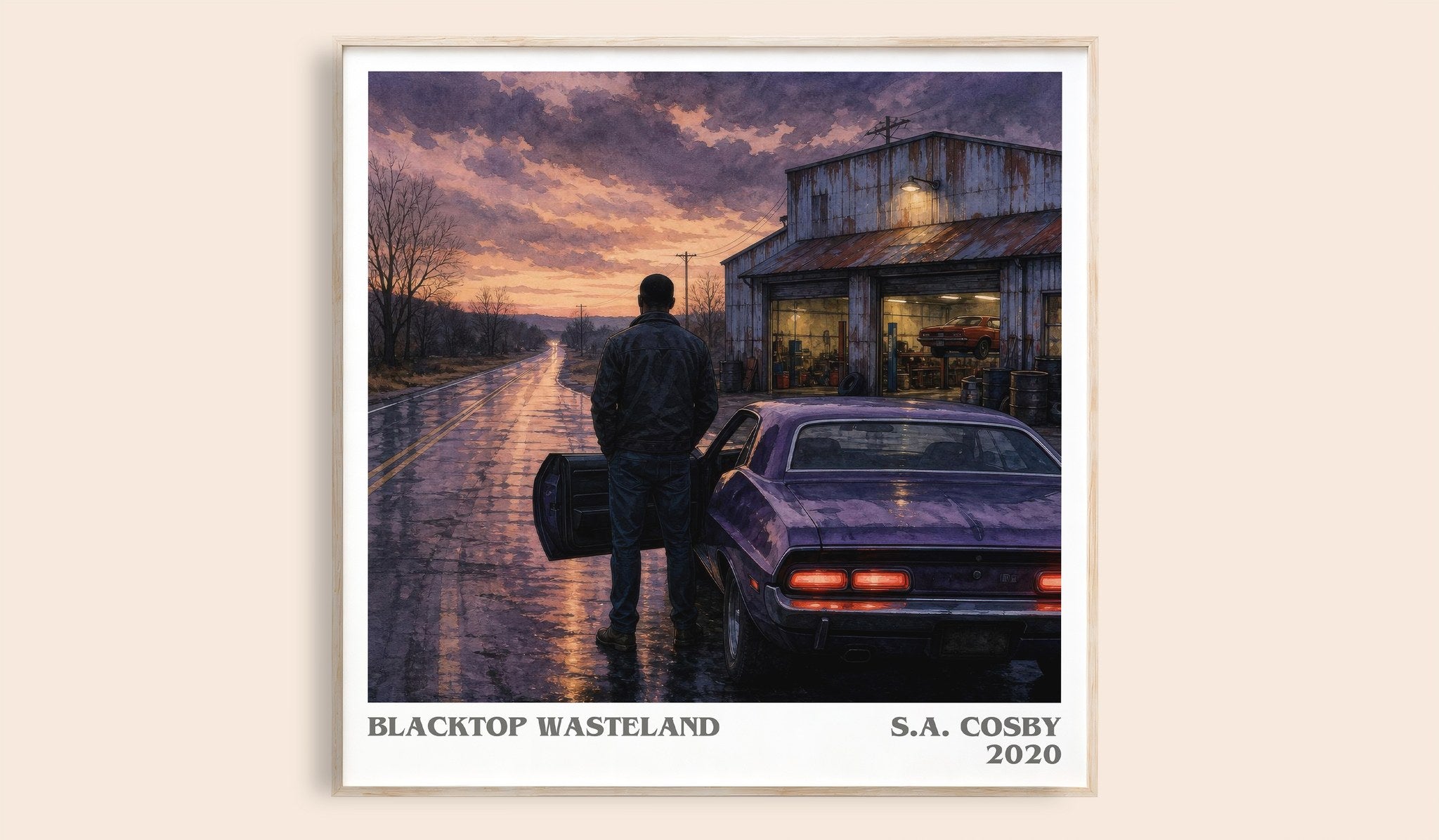Blacktop Wasteland Literary Art Print by S.A. Cosby