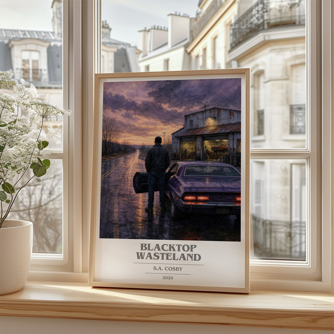 Blacktop Wasteland book cover poster colour and style options – S.A. Cosby book art