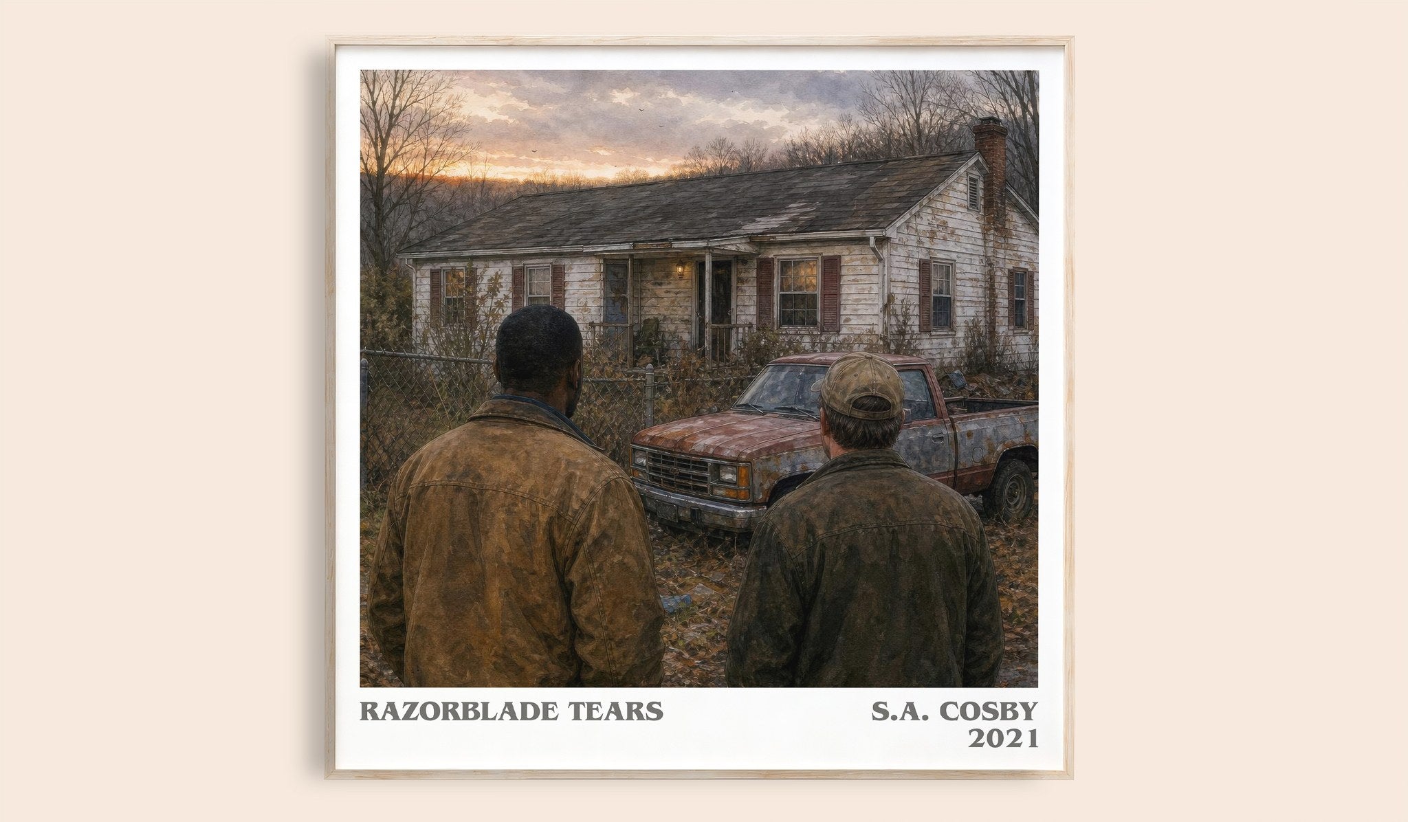 Razorblade Tears Literary Art Print by S.A. Cosby
